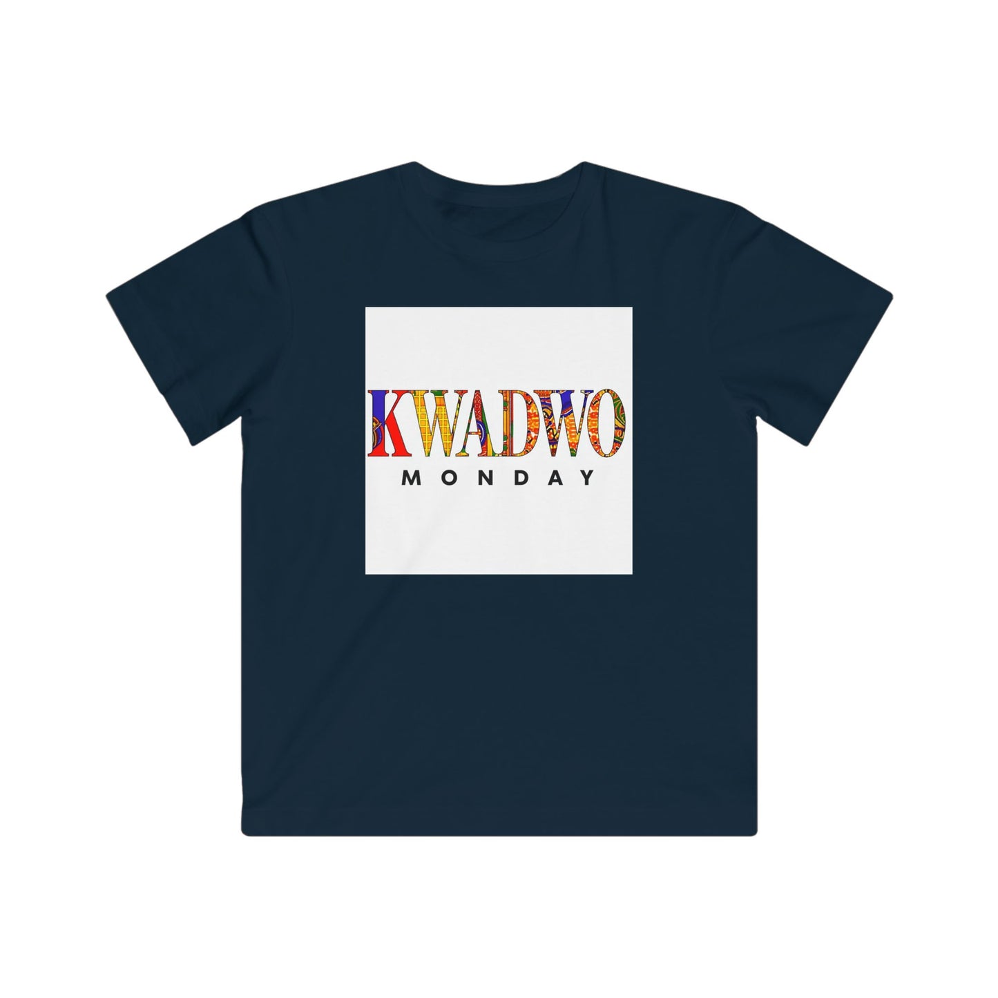 Kwadwo Monday Kids Tee, Fun Youth Outfit, Birthday Gift, Kids Apparel, Unique Weekday Shirt, Daily Style