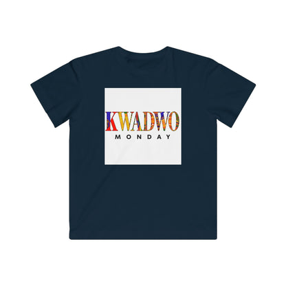 Kwadwo Monday Kids Tee, Fun Youth Outfit, Birthday Gift, Kids Apparel, Unique Weekday Shirt, Daily Style