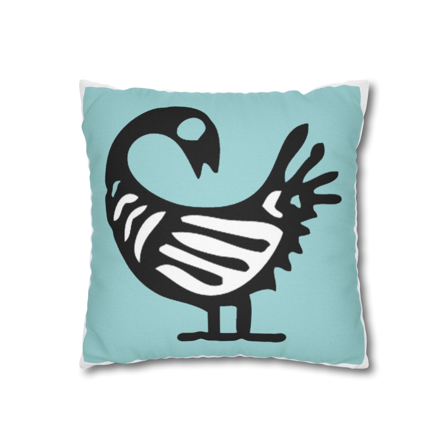 Stylish Decorative Pillowcase with Abstract Bird Design, Modern Home Decor, Cushion Cover for Living Room, Gift for Bird Lovers, Boho Chic