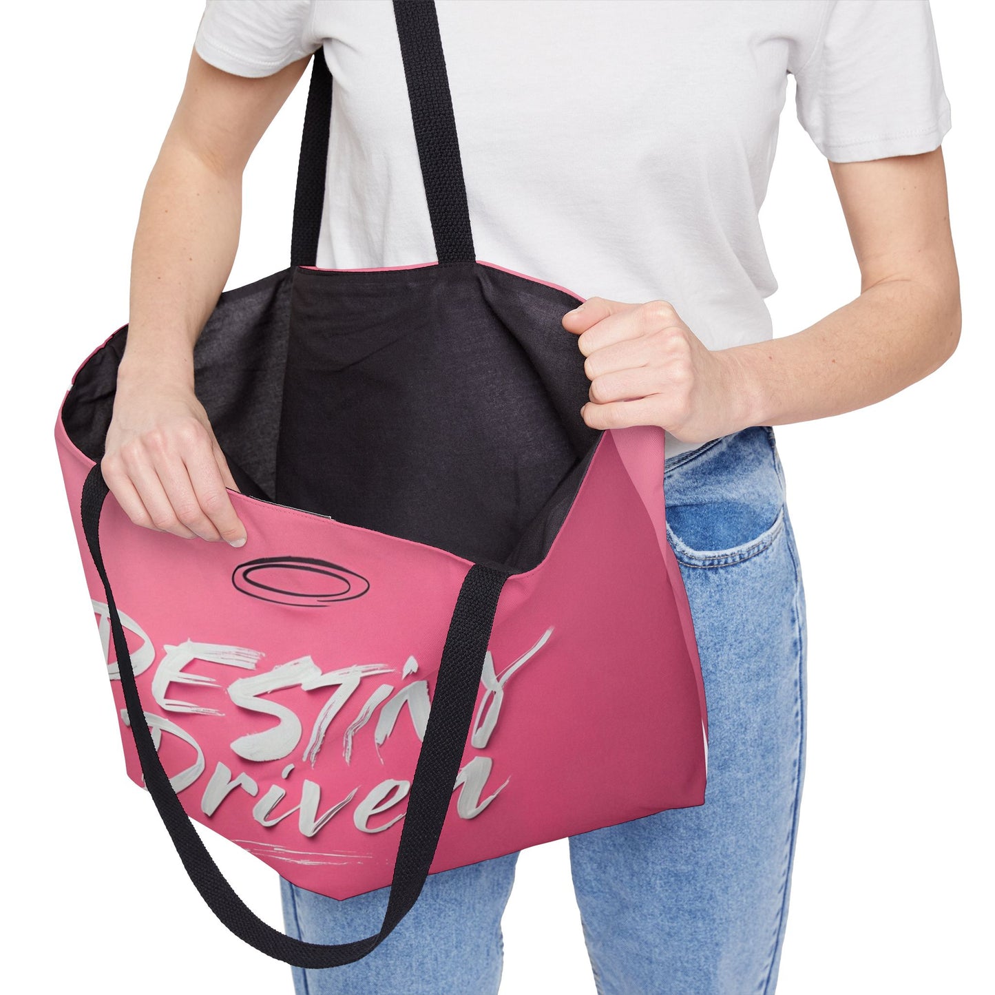 Chic Weekender Tote Bag - Destiny Driven, Perfect for Travel, Beach, Gym, Shopping, Gifts