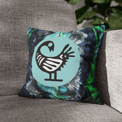 Bohemian Decorative Pillow, Unique Home Decor, Artistic Throw Cushion, Cozy Living Room Accent, Gift for Nature Lovers