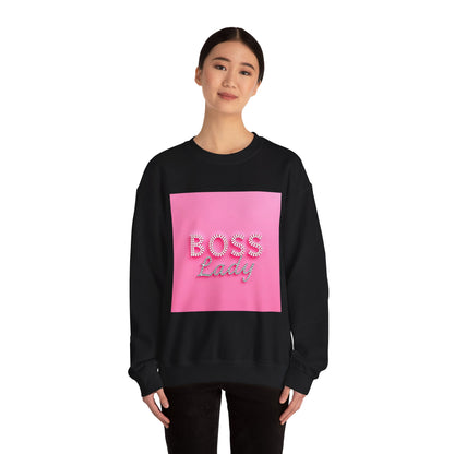 Boss Lady Crewneck Sweatshirt | Stylish Gift for Bosses, Empowering Apparel, Women's Fashion, Cozy Outfit, Motivational Apparel