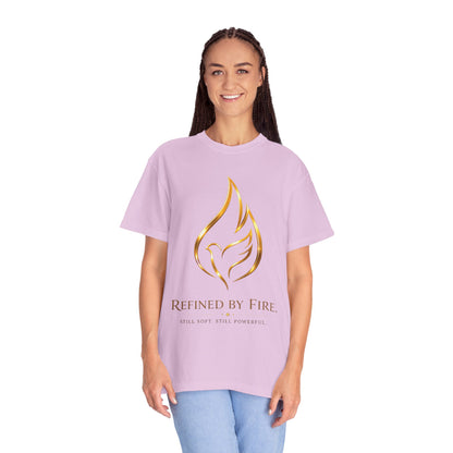 Refined By Fire Graphic T-Shirt — Inspirational Flame Dove Tee