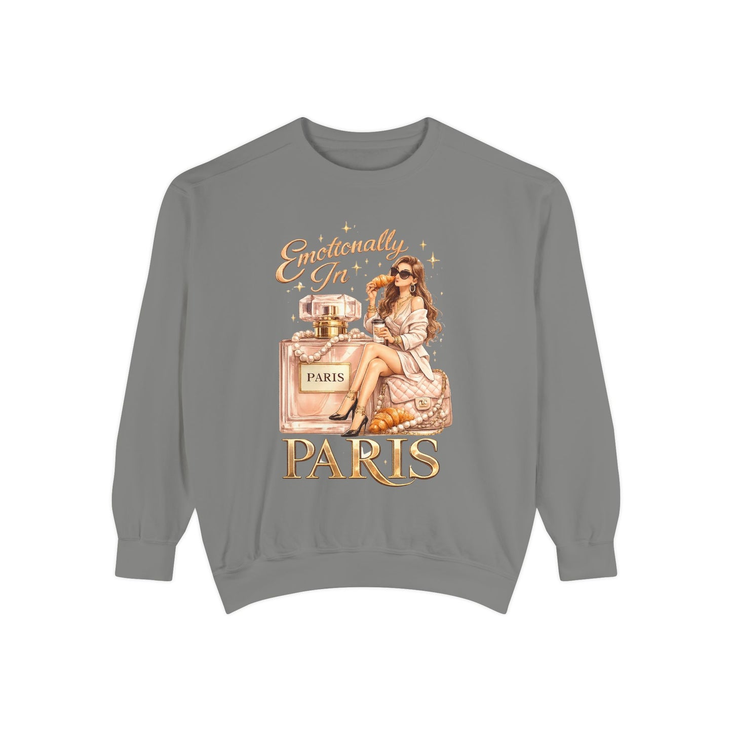 Emotionally in Paris Sweatshirt — Paris Perfume Graphic Crewneck