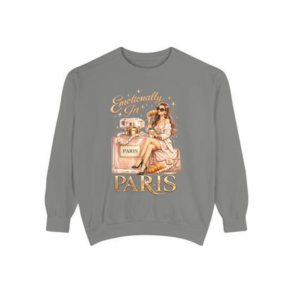 Emotionally in Paris Sweatshirt — Paris Perfume Graphic Crewneck