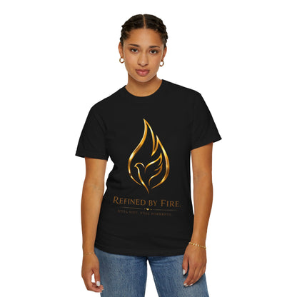 Refined By Fire Graphic T-Shirt — Inspirational Flame Dove Tee
