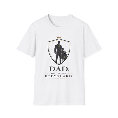 Dad The Original Bodyguard T-Shirt — Father & Kids Shield Design