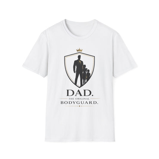 Dad The Original Bodyguard T-Shirt — Father & Kids Shield Design