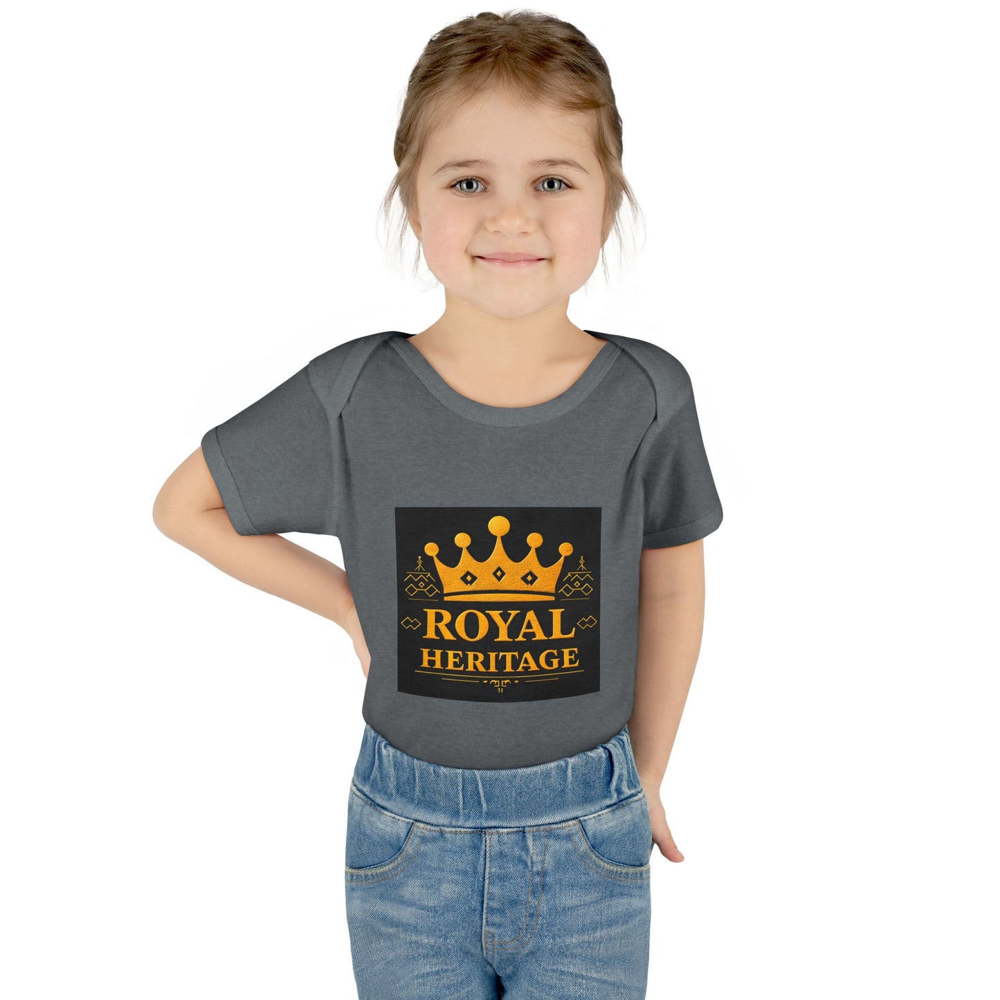 Royal Heritage Infant Bodysuit, Cute Baby Onesie, Newborn Gift, Baby Shower Outfit, Crown Theme Baby Apparel