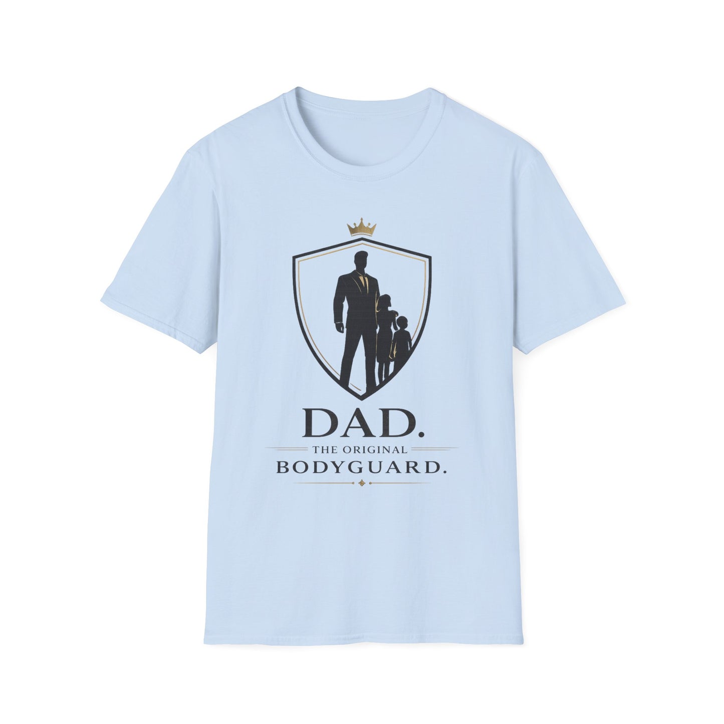Dad The Original Bodyguard T-Shirt — Father & Kids Shield Design