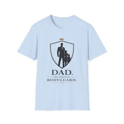 Dad The Original Bodyguard T-Shirt — Father & Kids Shield Design