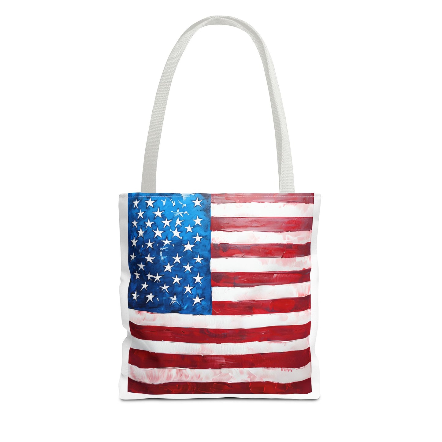 Patriotic Tote Bag, American Flag Tote, Eco-Friendly Shopping Bag, Summer Picnic Tote, USA Independence Day Gift