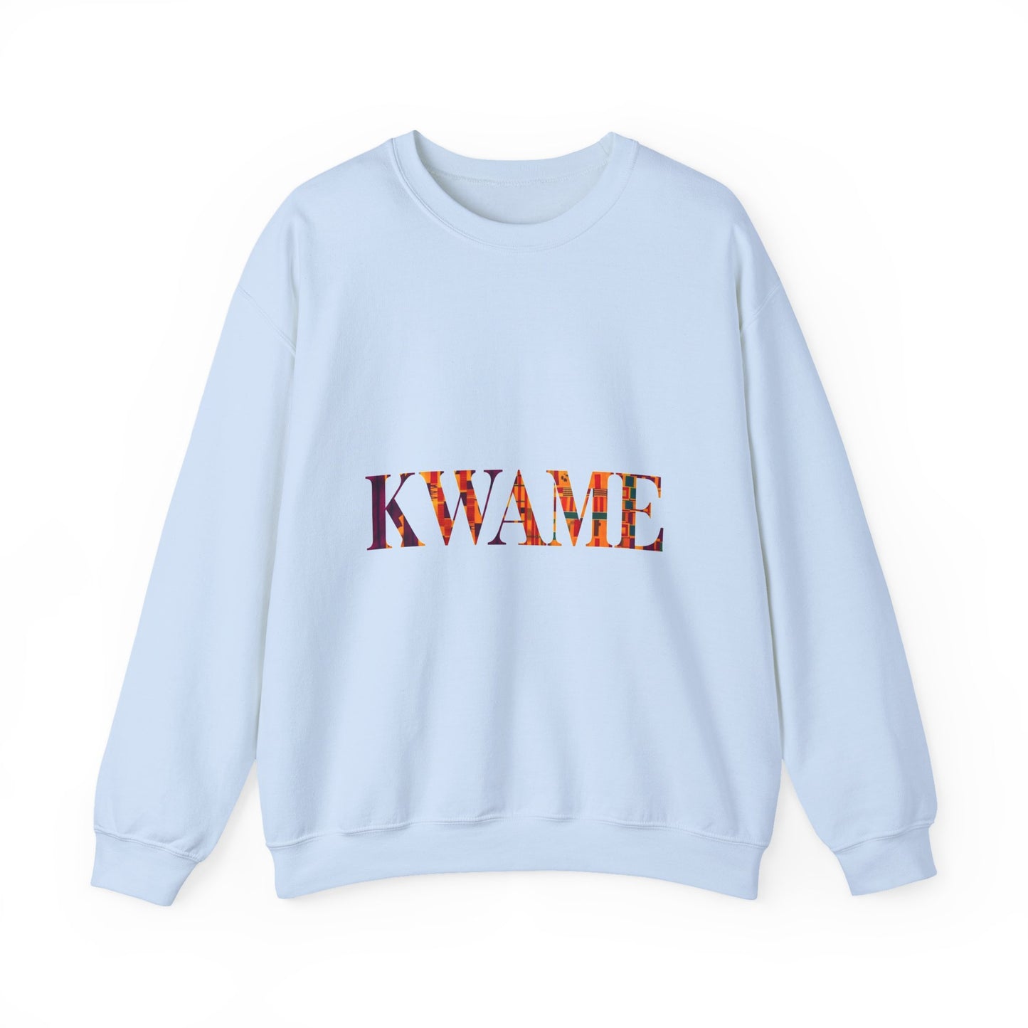Kwame Graphic Crewneck Sweatshirt | Cozy Unisex Sweatshirt for Casual Outfits, Gift for Her/Him, Fall Fashion, Everyday Wear