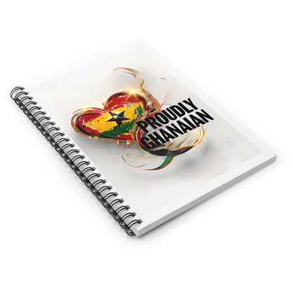 Proudly Ghanaian Spiral Notebook - Ruled Line, African Heritage Journal, Gift for Ghanaians, Travel Memobook, Unique School Supplies, [...]