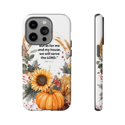 Fall-Themed Phone Case, Cozy Autumn Decor, Inspirational Quote, Pumpkin Design, Gift for Him or Her