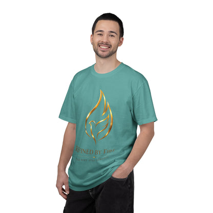 Refined By Fire Graphic T-Shirt — Inspirational Flame Dove Tee