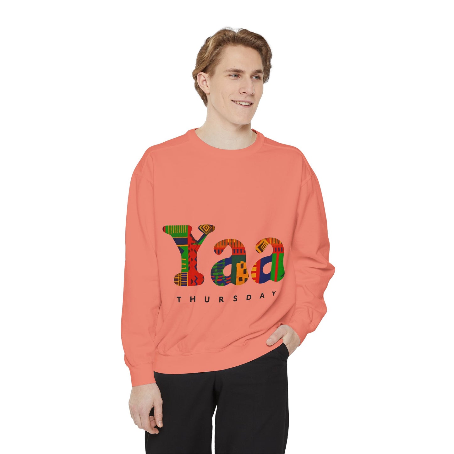 Copy of Garment-Dyed Sweatshirt with 'AKUA Wednesday' Design - Cozy Unisex Style, Perfect for Casual Wear, Gifts, and Everyday Comfort