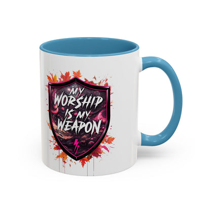 Bold Worship Coffee Mug - My Worship is My Weapon, Inspirational Gift for Coffee Lovers, Motivational Mug, Perfect for Events and [...]