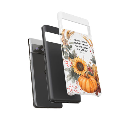 Fall-Themed Phone Case, Cozy Autumn Decor, Inspirational Quote, Pumpkin Design, Gift for Him or Her