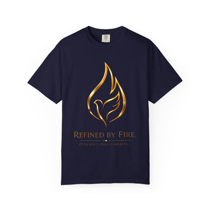 Refined By Fire Graphic T-Shirt — Inspirational Flame Dove Tee