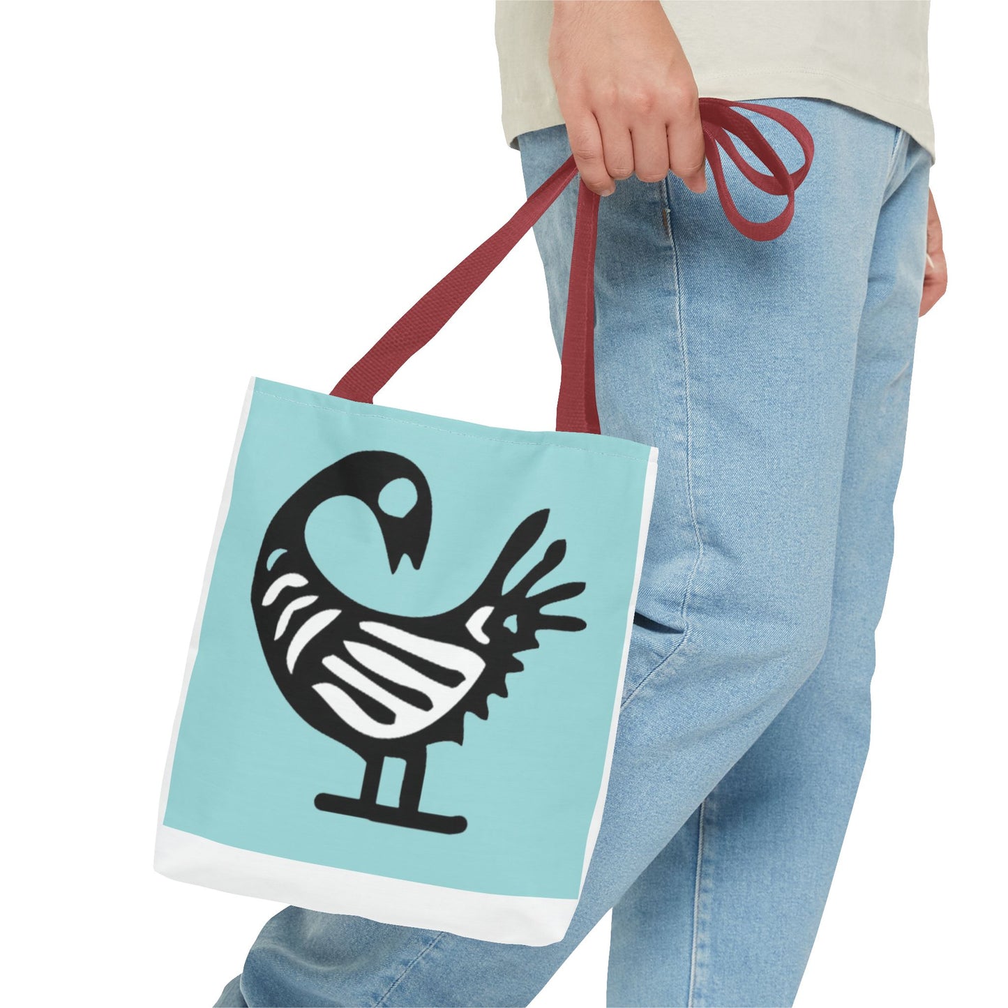 Artistic Tote Bag with Unique Swan Design, Eco-Friendly Grocery Bag, Stylish Beach Bag, Gift for Bird Lovers, Travel Tote