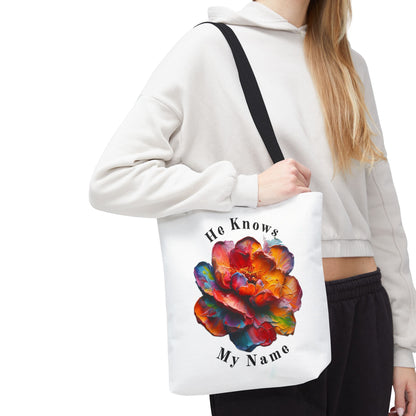 Flower Tote Bag with Inspirational Quote - Perfect for Everyday Use, Weekend Getaways, Gifts, Eco-Friendly Alternative, Floral Design