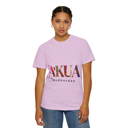 Colorful 'AKUA Wednesday' Unisex Garment-Dyed T-Shirt | Casual Wear, Graphic Tee, Street Style, Unique Gift, Daily Wear