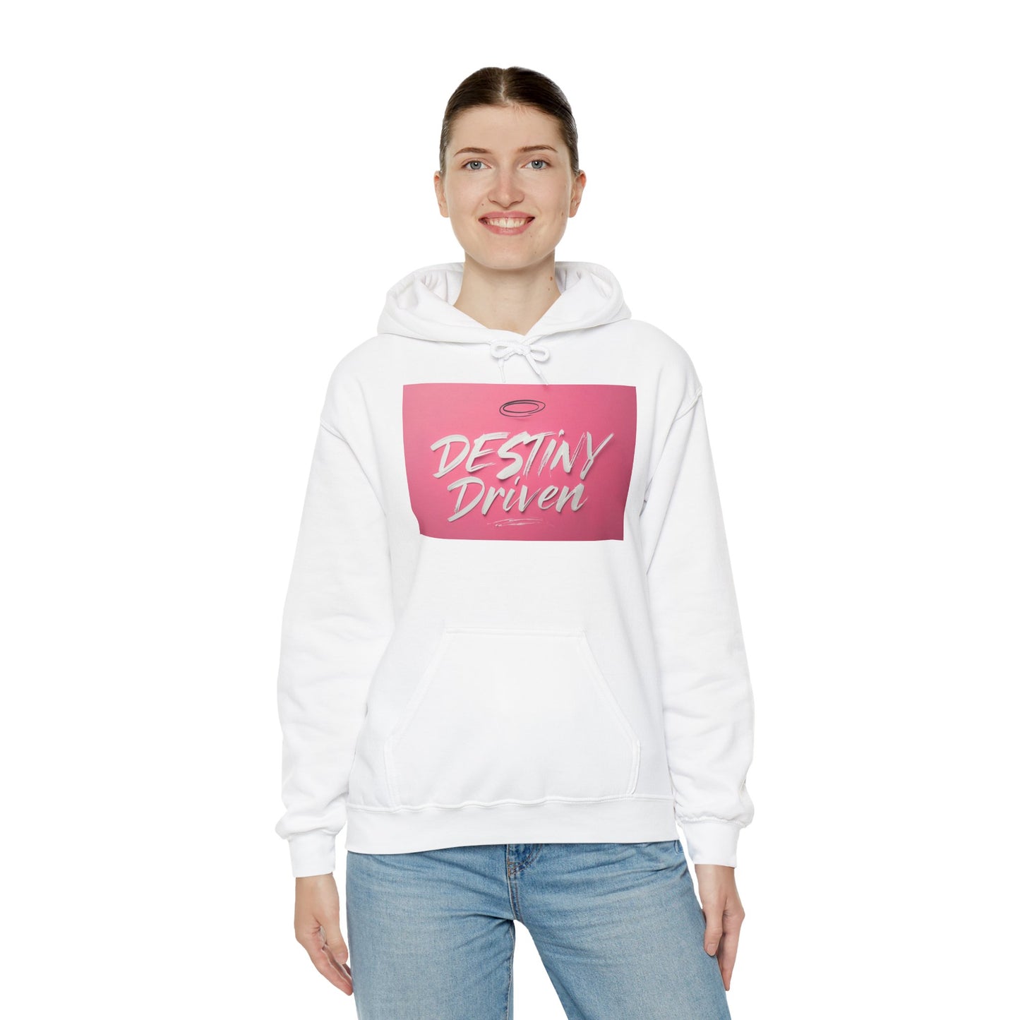 Destiny Driven Hoodie, Unisex Heavy Blend Sweatshirt, Inspirational Apparel, Gift for Dreamers, Cozy Streetwear, Motivational Clothing