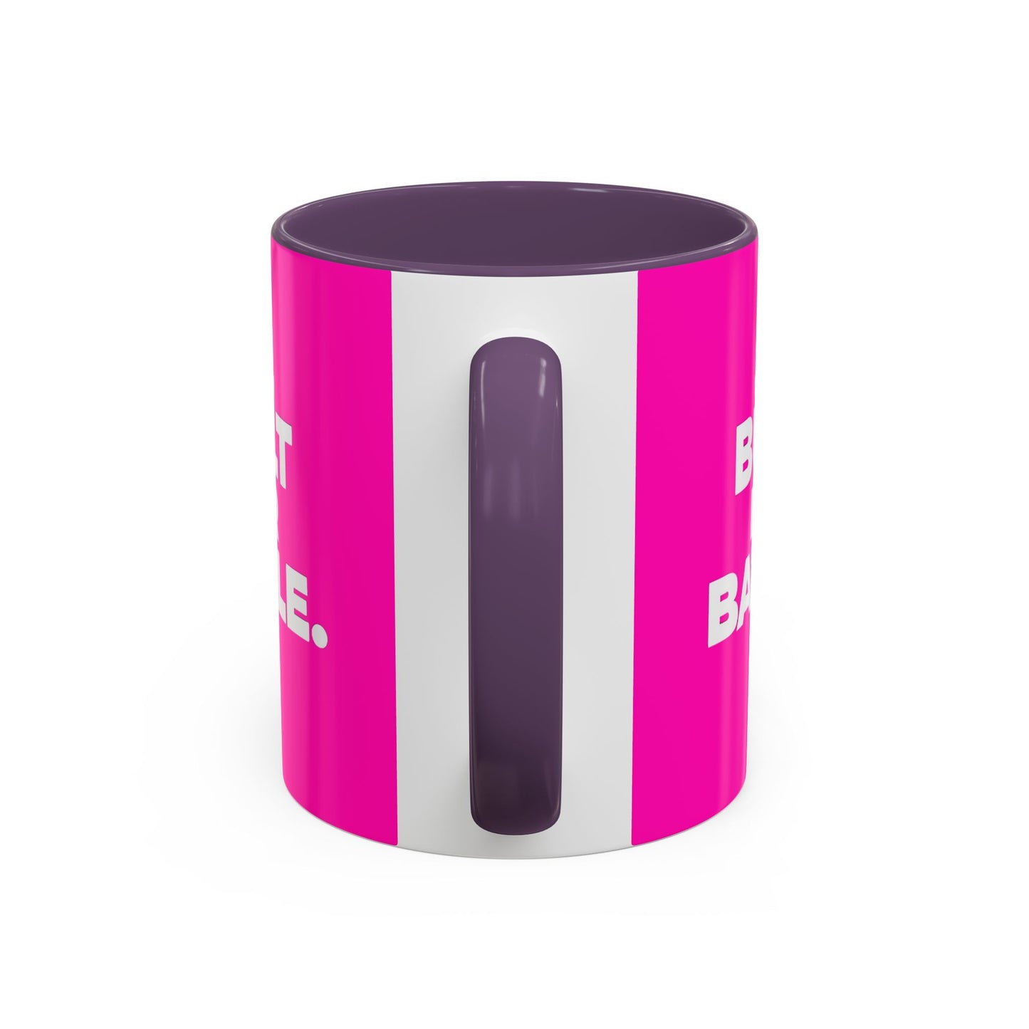 Built for Battle Accent Coffee Mug | Motivational Cup, Team Spirit, Gift for Fighters, Pink Mug, Unique Kitchenware
