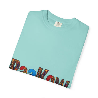 Garment-Dyed T-Shirt with 'PaaKow Thursday' Design, Unisex Casual Tee, Colorful Graphic Tee, Everyday Wear, Gift for Friends