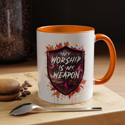 Bold Worship Coffee Mug - My Worship is My Weapon, Inspirational Gift for Coffee Lovers, Motivational Mug, Perfect for Events and [...]