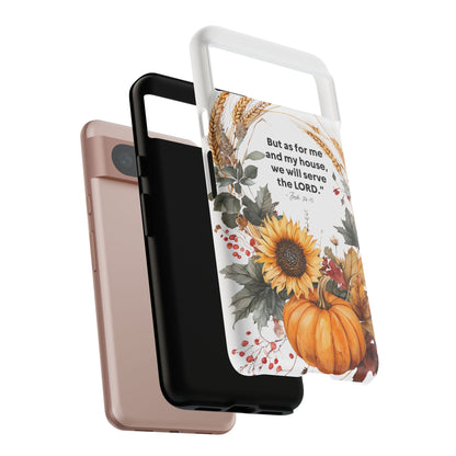 Fall-Themed Phone Case, Cozy Autumn Decor, Inspirational Quote, Pumpkin Design, Gift for Him or Her