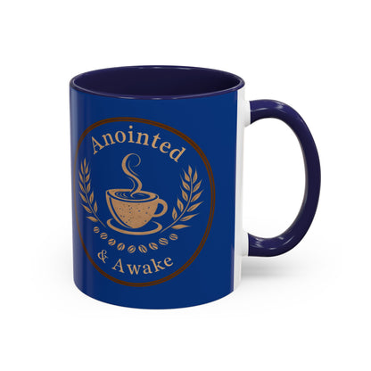 Anointed & Awake Coffee Mug - Perfect for Morning Rituals, Unique Gift, Coffee Lover's Delight, Personalized Drinkware, Spiritual Mug