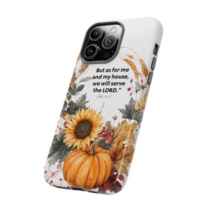 Fall-Themed Phone Case, Cozy Autumn Decor, Inspirational Quote, Pumpkin Design, Gift for Him or Her