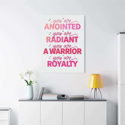 Inspirational Wall Art Print, Motivational Home Decor, Christian Canvases, Gift for Her, Uplifting Affirmations