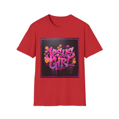 Jesus Girl Graphic T-Shirt, Christian Apparel, Faith-Based Gift, Inspirational Shirt, Summer Style, Trendy Outfits