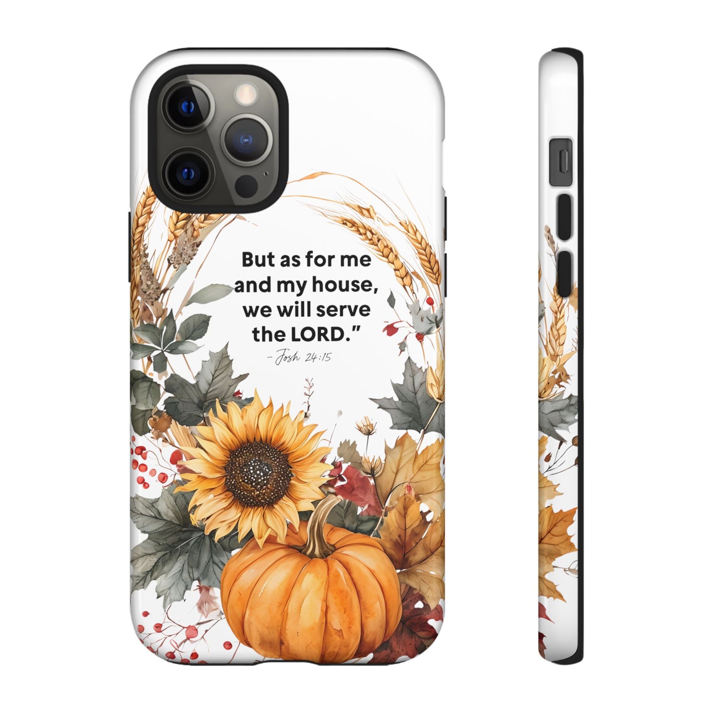 Fall-Themed Phone Case, Cozy Autumn Decor, Inspirational Quote, Pumpkin Design, Gift for Him or Her