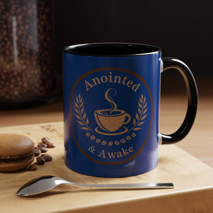 Anointed & Awake Coffee Mug - Perfect for Morning Rituals, Unique Gift, Coffee Lover's Delight, Personalized Drinkware, Spiritual Mug