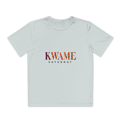 Youth Competitor Tee with KWAME SATURDAY Design - Perfect for Sports Events, Birthdays, Weekend Outfits, Gift for Youth, Casual Wear
