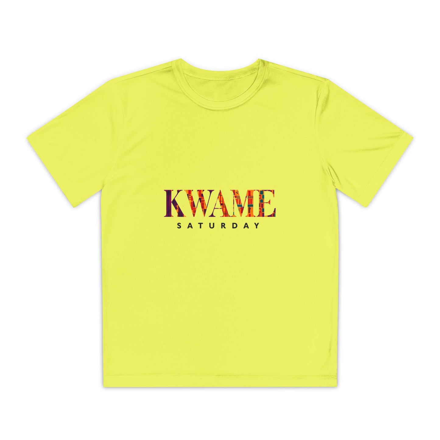 Youth Competitor Tee with KWAME SATURDAY Design - Perfect for Sports Events, Birthdays, Weekend Outfits, Gift for Youth, Casual Wear