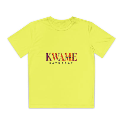 Youth Competitor Tee with KWAME SATURDAY Design - Perfect for Sports Events, Birthdays, Weekend Outfits, Gift for Youth, Casual Wear