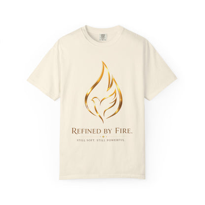 Refined By Fire Graphic T-Shirt — Inspirational Flame Dove Tee