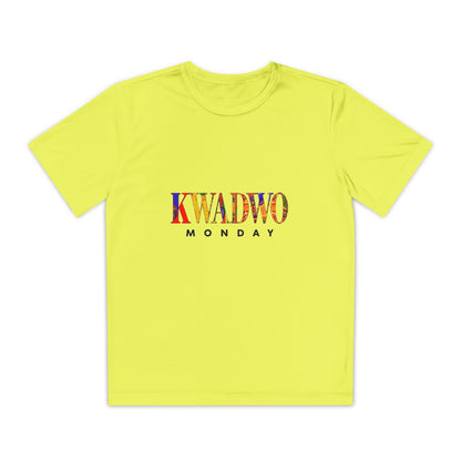 Youth Competitor T-Shirt, Fun Youth Tee, Kwadwo Monday Graphic Tee, Kids Casual Top, Gift for Kids, Birthday Shirt