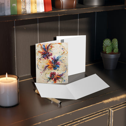 Floral Greeting Cards Set | Vibrant Cards for Any Occasion, Birthday, Thank You, Invitation, Wedding, All-Occasion Cards