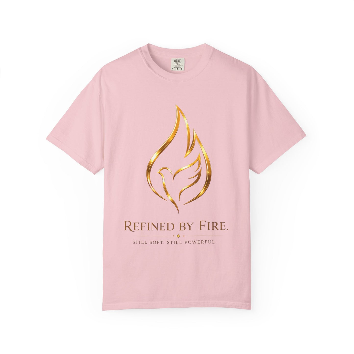 Refined By Fire Graphic T-Shirt — Inspirational Flame Dove Tee