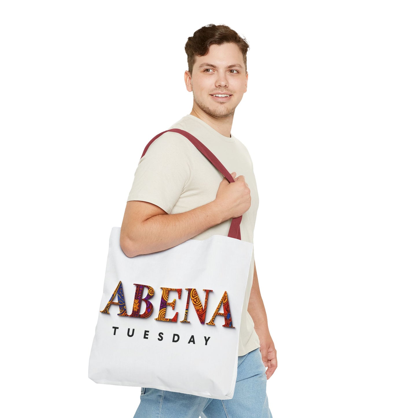 Abena Tuesday Tote Bag, Stylish Carryall, Gift for Her, Daily Use, Eco-Friendly, Fashionable Shopper's Bag, Personalized Tote