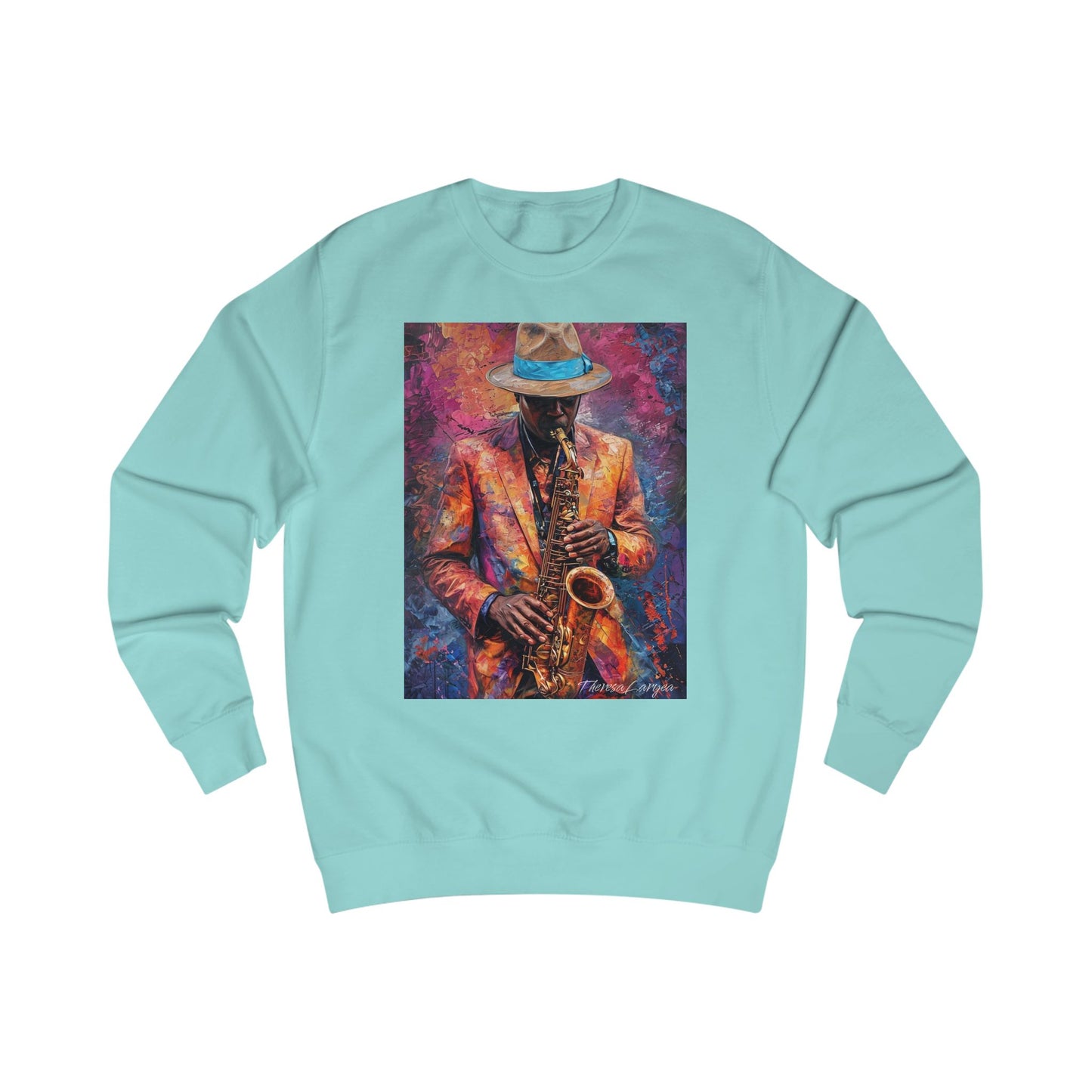 Saxophone Art Sweatshirt - Unisex Jazz Lover Gift, Music Apparel, Cozy Music Sweatshirt, Perfect for Musicians and Music Events