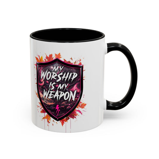 Bold Worship Coffee Mug - My Worship is My Weapon, Inspirational Gift for Coffee Lovers, Motivational Mug, Perfect for Events and [...]