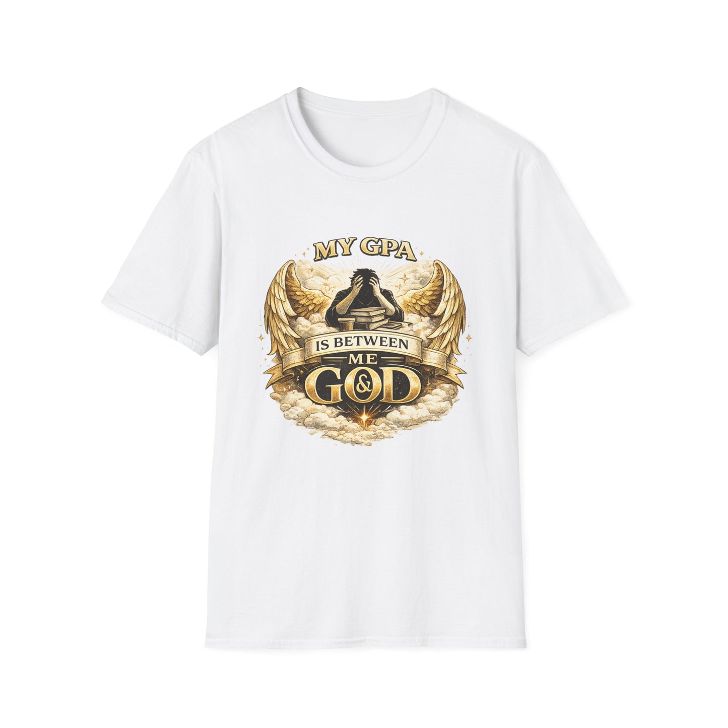 My GPA Is Between Me and God T-Shirt | Funny College Student Tee