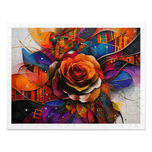 Vibrant Floral Jigsaw Puzzle with Tin - Perfect Gift for Puzzle Lovers, Home Decor, Family Activities, Game Night, Unique Gift Idea